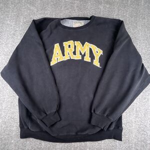 VINTAGE Steve and Barry's Sweatshirt Mens Sz XXL Black Army Black Knights NCAA